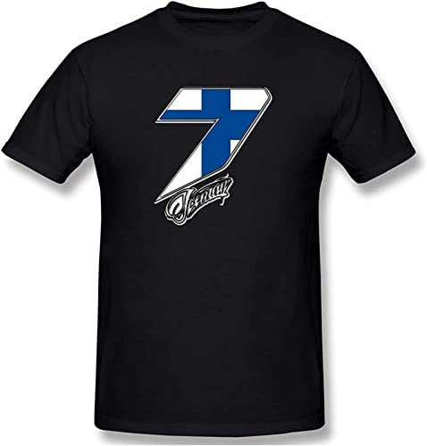 Kimi Räikkönen 7 T-Shirt Black Graphic Unisex Tee Shirt L