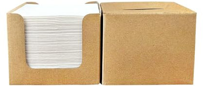 JINYUDOME Weiße Cocktail-Servietten, Leinengefühl, Airlaid-Servietten für Hochzeit, Party, Restaurant, die Erweiterungsgröße beträgt 20 x 20 cm, 100 Stück.