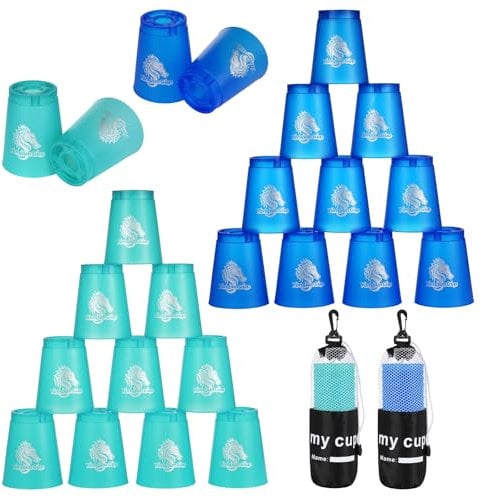 Vasos apilables deportivos, 24 unidades, juego de entrenamiento de velocidad para competición de desafío, fiesta de viaje, 1