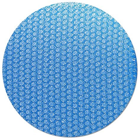Telo Piscina Riscaldante Ø 152 cm, Telo Termico Piscina, Copertura Piscina Fuori Terra, Telo Isotermico per Piscina Rettangolare Rotonda, Solare Scalda Gonfiabile Interrate Coperta Scaldante Bolle