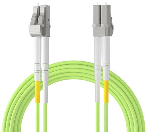 ipolex LC zu LC Glasfaser Patchkabel Multimode, 40/100Gb OM5 Glasfaserkabel, Duplex 50/125μm Glasfaser Internet Kabel, LSZH Glasfaser Jumper für MMF SFP/SFP+ Transceiver, 30 Meter, 1-Pack.