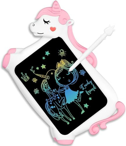 Pizarra Magnetica Infantil Juguetes Niños: Unicornio Regalos Niña Originales Juguetes Niños 2 3 4 5 6+ Años Digital Pizarra Magica Infantil 10 Pulgadas LCD Tablet para Niños Cumpleaños Regalos Navidad