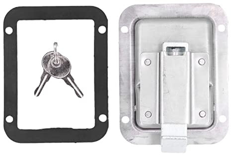 Schubladen Schloss für Wohnwagen, Türschloss Anhänger Camping Schrank Verschluss Werkzeugkasten Schloss Edelstahl Griff Schloss Sicherheitsschlösser, für Wohnmobil Anhänger LKW