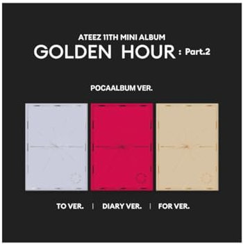 A-TEEZ - 11th Mini Album Golden Hour : Part.2 Pocaalbum version (3 versions SET)