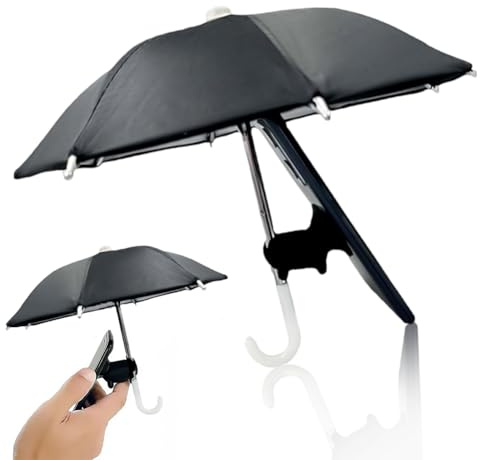 Parapluie pour téléphone, Support de parapluie de bicyclette,Parapluie pour téléphone avec ventouse Support de téléphone pour téléphone, Plage de sable navigation extérieure anti - éblouissement paras