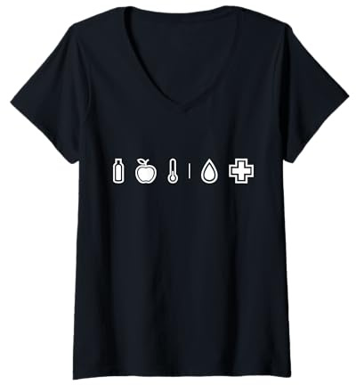Damen Dayz T-Shirt mit V-Ausschnitt