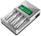 ARTIBETTER Lcd Display Smart 4 Bay Battery Charger Uk Plug Material Extend Battery Use