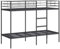 Kangmusi Etagenbett ohne Matratze Schwarz 80x200 cm Stahl,42000320