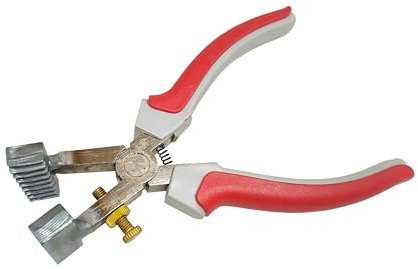 Drahtspannzange mit Wellmaul für Rähmchen | Profi Imker Werkzeug aus Metall | Drahtspanner zum Bespannen von Rähmchendraht | Imkerei Zubehör