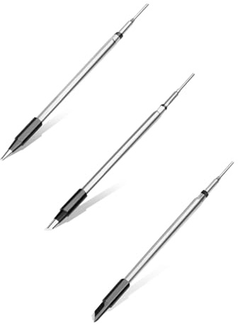 diymore Set di 3 punte per saldatore con nucleo riscaldante in ceramica C200S punta appuntita/punta a coltello/punta a ferro di cavallo