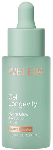 WELEDA Cell Longevity Hydra Glow [HA⁷] Super Serum Gesichtspflege 30ml | Gesichtspflege Serum mit [NAD⁺] Booster & Hyaluronsäure für 72h Feuchtigkeit & einen gesunden Glow (Naturkosmetik, vegan)