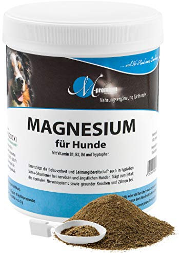 MIGOCKI MAGNESIUM – 500 g – Premium Ergänzungsfuttermittel für Hunde – Unterstützung des gesunden Nervensystems für mehr Gelassenheit, fördert einen lockeren Muskeltonus, gesunde Knochen und Zähne