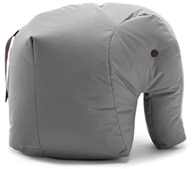 Sitting Bull 190114 Happy Zoo Carl Elefant Sitzsack, grau 100% Polyester beschichtet LxBxH 71x53x47cm