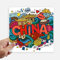 DIYthinker Made In China Asia Chinese-Reise-Kunst Quadrataufkleber 20Cm Wand Koffer Laptop Motobike Aufkleber 4Pcs 20Cm X 20Cm Mehrfarbig
