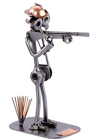 Steelman24 I Schraubenmännchen Jäger I Made in Germany I Handarbeit I Geschenkidee I Stahlfigur I Metallfigur I Metallmännchen