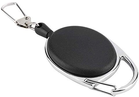 Vbest life Retractor Zinger de Pesca con Mosca para Herramientas de Engranaje Soporte para Pesca retráctil