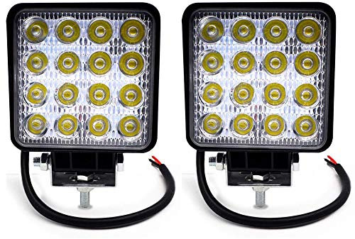 BeiLan Arbeitslichtleiste, LED-Scheinwerfer Auto-Off-Road-Licht Hilfslichter mit 48W LED-Lichtleiste für LKW, Pickup, Auto, ATV (2 Stück)