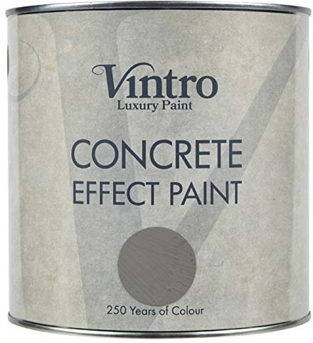 Vintro Paint | Concrete Effect Paint | Dark Grey | 2.5L (Flint)