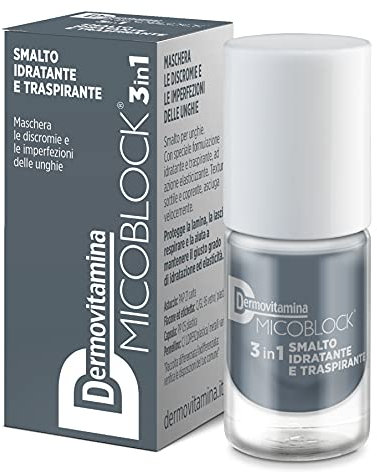 Dermovitamina Micoblock 3in1 Smalto Onicomicosi - Arancione Brillante - Smalto Curativo per Unghie - Tratta i Micosi Unghie Piedi - Rinforzante Unghie - 16 Colorazioni Disponibili - 5 ml