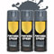 BESCH Pintura Spray 400ml para Metal/Madera/Plástico (Gris Oscuro, 400 ml (Paquete de 3)
