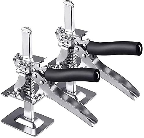 ATRNA Labor-Saving Handheld Jack Tool, Door Use Board Lifter Cabinet Jack Clamp Tile Leveling System Tool for Floors, Doors, Cabinet Installation