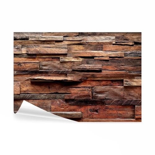 decomonkey Fototapete selbstklebend Holz, 441x315 cm, Holzoptik, Tapeten | Selbstklebende, Wand, Fototapeten, Tapete, Wandtapete, klebend, Klebefolie
