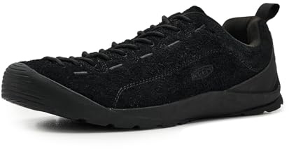 KEEN Men’s Jasper Climbing Approach Style Sneakers, Black/Black, 9.5 Medium US