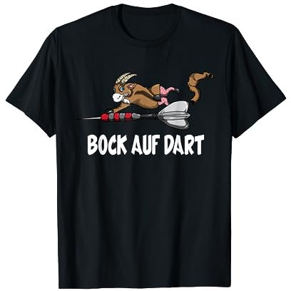 Ziegenbock Darten Spiel Dartpfeil Bock auf Dart Dartspieler T-Shirt