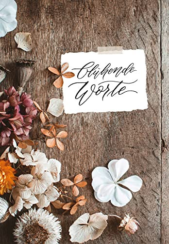 Notizbuch blühende Worte