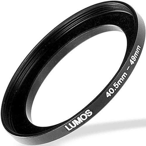 Lumos Step up Ring 40.5-49 - Metall Filteradapter matt schwarz - von Kamera Objektiv mit 40.5mm Filtergewinde auf 49mm Filter - Zubehör Adapter