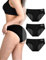 TIICHOO Periodenunterschwäsche Starke Blutung Bequem Perioden Unterwäsche 3er Pack (XXL, 3 Schwarz)