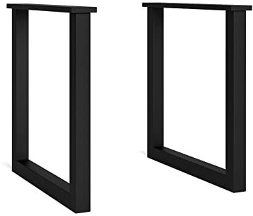 Skraut Home - Ständer – Füße – Staffelei – U-Form – Tischbeine aus Massivholz – Wohnzimmer – Esszimmer – Büro – lackiert – 70 x 71 cm