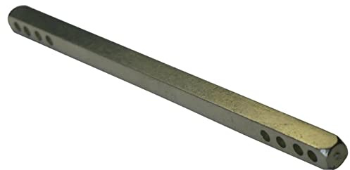 Tige carrée 6mm percée 4+4 trous 110mm acier zingué - DUVAL - 34-1042-1611
