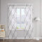 SCHOAL Schiebegardinen mit Klettband Transparente Schiebevorhang 2er Set Voile Gardinenschal Fensterschal mit glänzenden Wellen Muster BxH 57x225cm Braun