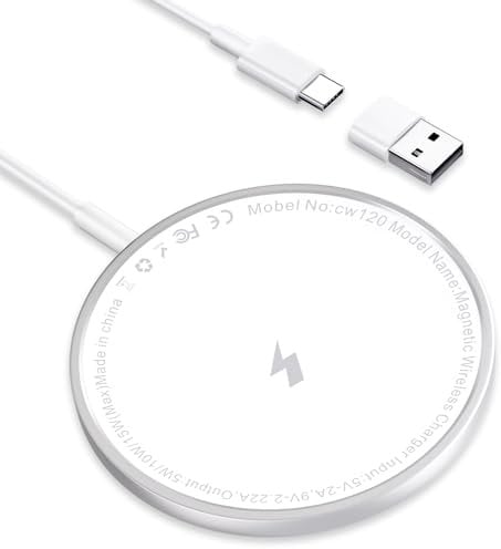 Wireless charger Iphone, 15W iphone Mag Safe Charger wireless IPhone Charging Pad, Magnetic WIRELESS IPhone Charger Fast Charge for IPhone 15 Pro Max/15 Pro/15 Plus/15/14/14 Pro Max/13/12/11/AirPods