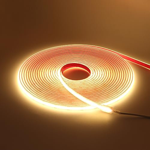 HEGEHE 12V COB LED Streifen Warmweiß, 320LEDs/m Superhell Hohe Dichte IP68 Wasserdicht Flex Selbstklebend COB LED Leiste Lichtband Strip für DIY Innen-und Außenbeleuchtung Projekte (Warmweiß, 10M)