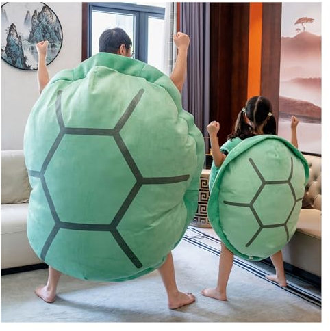 Tragbares Schildkrötenpanzer-Kissen, Schildkröten-Plüschkissen, Kuscheltiere, Kostümkissen, Spielzeug, Geschenke for Kinder, Erwachsene, for Verkleiden, Schlafzimmer, Wohnzimmer ( Size : 100cm/40in )