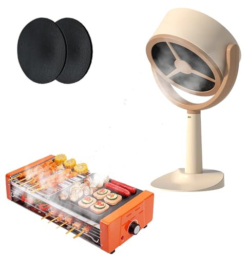 Mini campana extractora portátil, campana extractora de escritorio para el hogar, mini campana extractora colgante ajustable con fuerte succión y bajo ruido, ventilador de escape portátil para cocina,