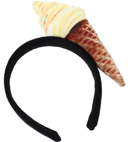 Toyvian Eistüten-Stirnband – Neuartige Haarreifen In Eistütenform Mini-Essen-Kopfbedeckung Osterkostüm Partyzubehör Haar-Accessoire