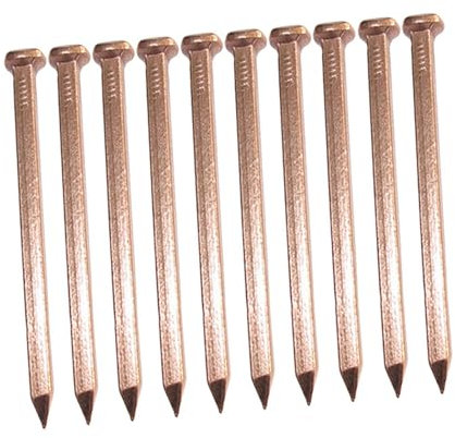 MagiDeal 10er-Pack Kupfernägel, multifunktional, einfach zu installieren, zuverlässige Dachschindeln, Dachabschluss für die Landschaftsgestaltung von Bäumen, 100MM