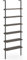 COSTWAY 6-Tier Ladder Shelf, Industrial Wall Bookcase Shelving Unit Display Rack, Metal Frame Wooden Wall Mounted Bookshelf Tall Storage Shelves for Living Room Bedroom Office, 183cm (Grey Oak)
