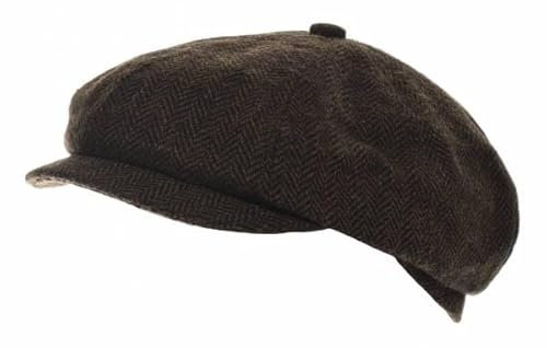 Balke Ballonmütze Classic Herringbone braun Größe 56