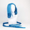 Wig Anime Cosplay Cosplay Jinx Perücken Frauen Blau Doppel Pferdeschwanz Zöpfe Mädchen Langes Haar for Halloween Party Einheitsgröße Jinx
