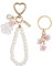 Piriuuo 2 Stück Blume Schlüsselanhänger, Tasche Anhänger Schlüsselanhänger für Frauen Auto-Schlüsselanhänger Damen Schlüsselanhänger Armband Tasche Charms Dekoration Anhänger Schlüsselarmband