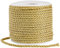 SOFPLATE 22 Yards/20M Upholstery Trim Cord Gold Decorative Rope 3mm 3-Ply Twist Cording Ropes Thread Twisted Cording Graduation Honor Cord for Crafts Handfasting Home Decor Upholstery Curtain Tieback