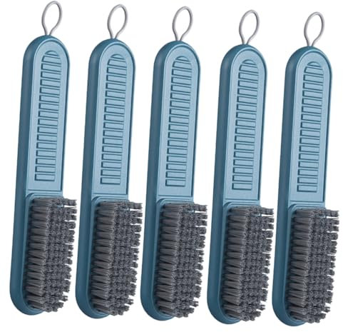WRITWAA 5pièces Brosse à Chaussures à De Nettoyage Multifonctionnel pour Vêtements Carrelages Et Couleur Bleue