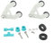 Yhenlovtt Kit de marco de aspiradora de piscina | Con bujes de rodillo suaves rodamiento de turbina | Compatible con Hayward Navigator Pro Series