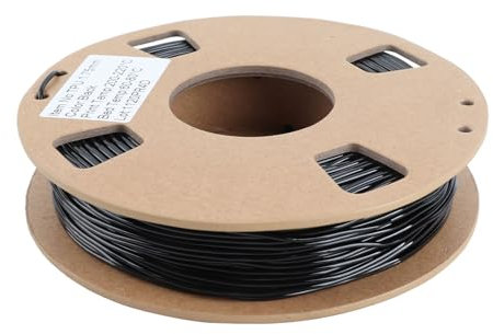 POENVFPO Flexibler TPU -Filament 1,75 Mm Schwarz 250g Spulen - Hohe Elastizität 95A für Mobile Handbiketeile, Uhrenbänder