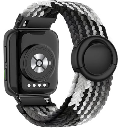 AireWiki Magnetisch Armband Kompatibel mit OPPO Watch 46mm Armband Stoff Nylon Für Herren Damen Sport Verstellbarer Magnetisches Ersatzband mit Uhrenarmband für OPPO Watch 46mm (1)