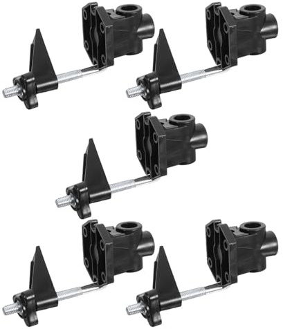 COLLBATH 5 Pezzi morsetto per lampada in metallo e plastica morsetto per lampada da scrivania in metallo Black